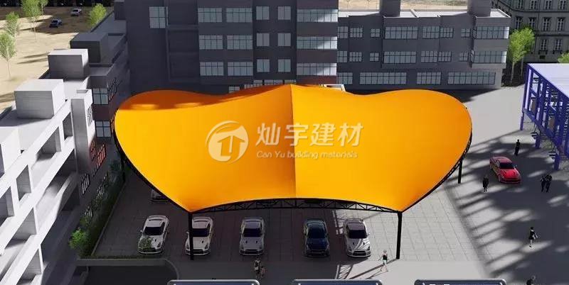 【hy590海洋之神检测中心建材】膜结构景观棚 CY-JG05